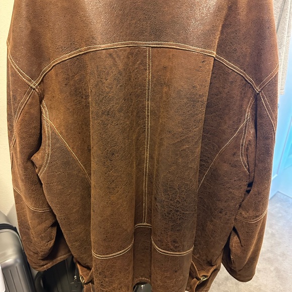 New River leather trench coat - Picture 5 of 6